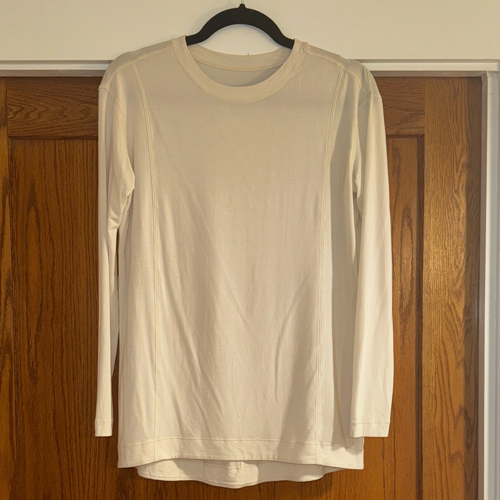 lululemon athletica Cream Long Sleeve Top - M